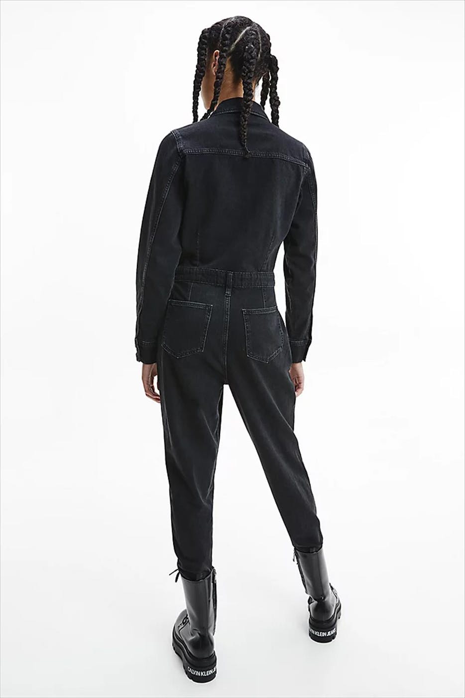 Calvin Klein Jeans - Zwarte Denim Jumpsuit