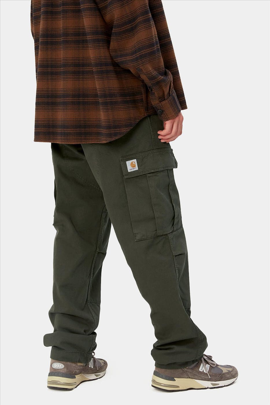 Carhartt WIP - Donkergroene Regular Cargo broek