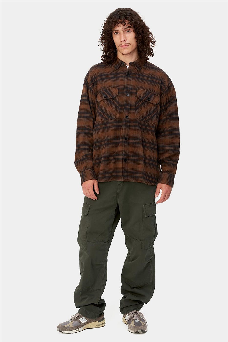Carhartt WIP - Donkergroene Regular Cargo broek