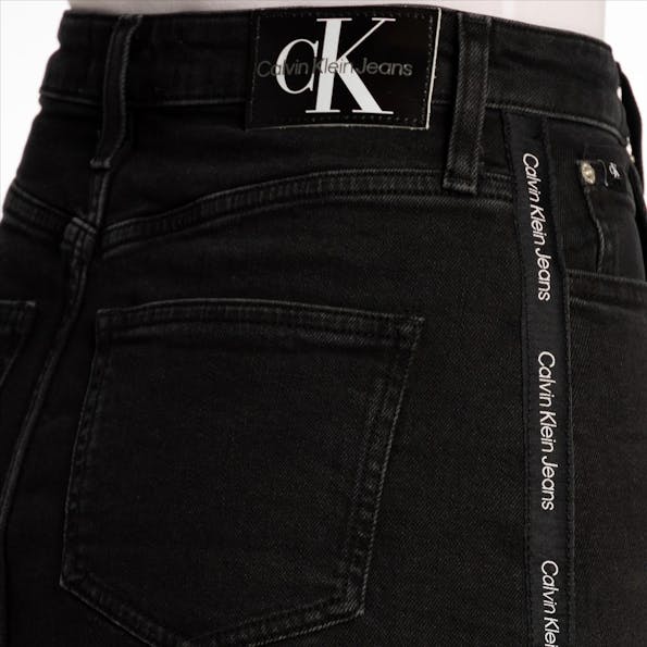 Calvin Klein Jeans - Zwarte High Rise jeansrok