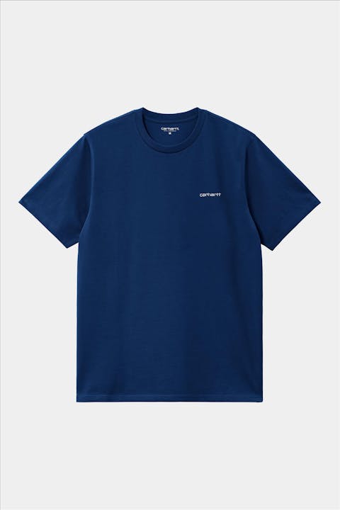 Carhartt WIP - Donkerblauwe Script Embroidery T-shirt