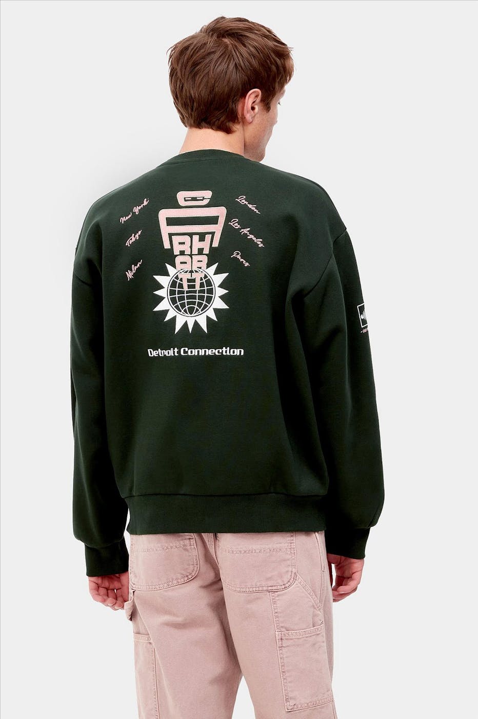 Carhartt WIP - Donkergroene Connect sweater
