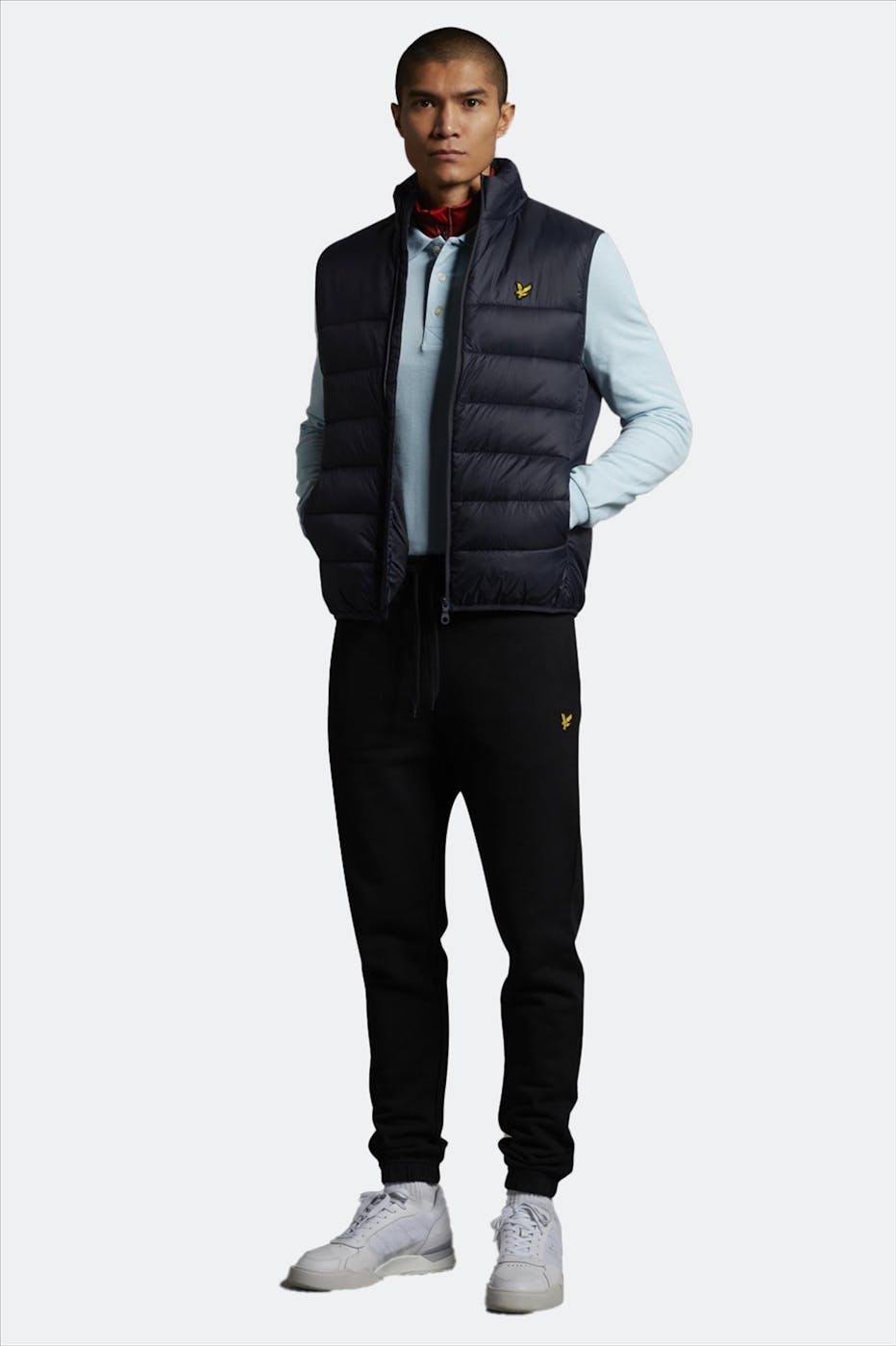 Lyle & Scott - Donkerblauwe Puffer bodywarmer