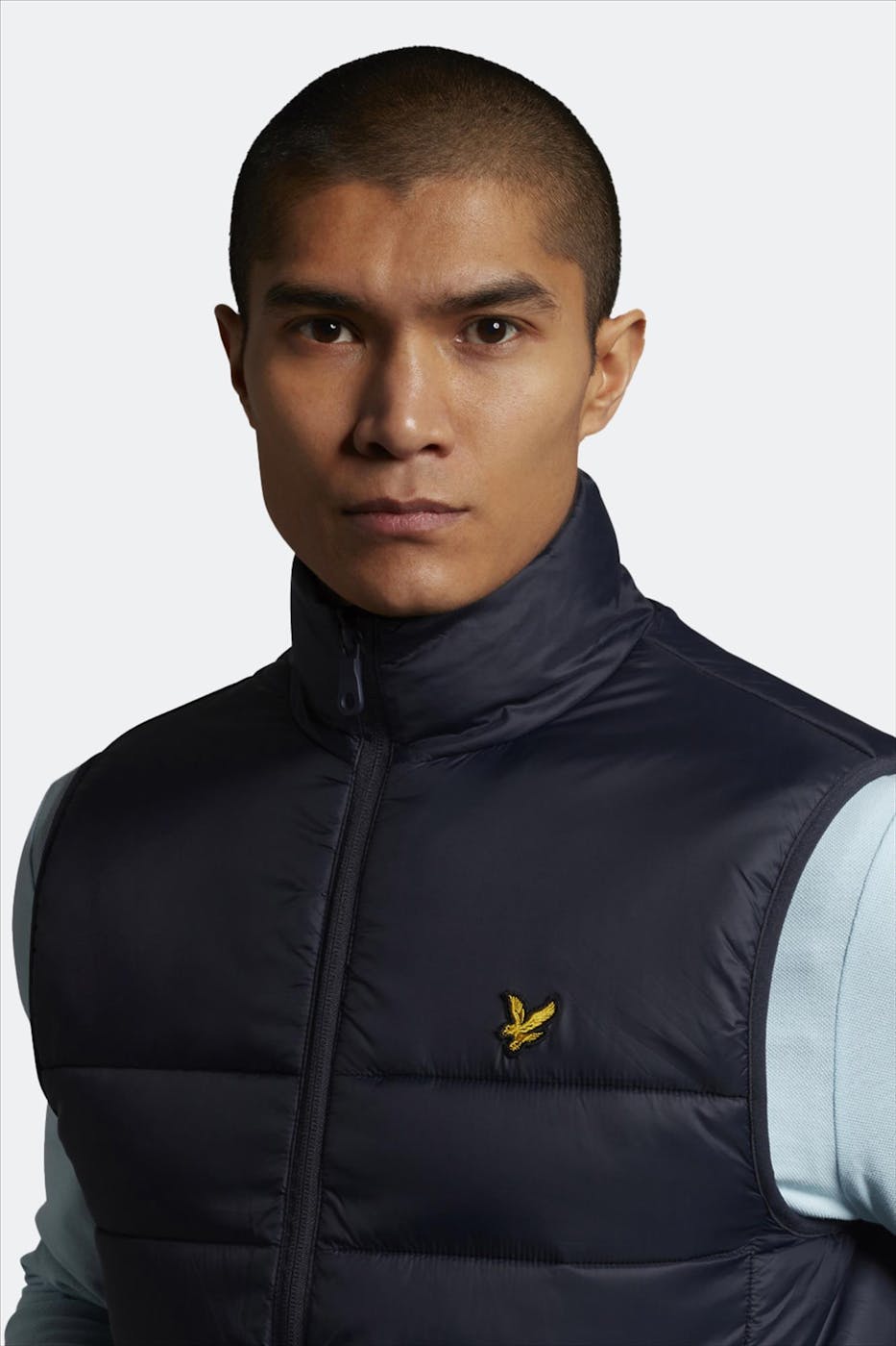Lyle & Scott - Donkerblauwe Puffer bodywarmer