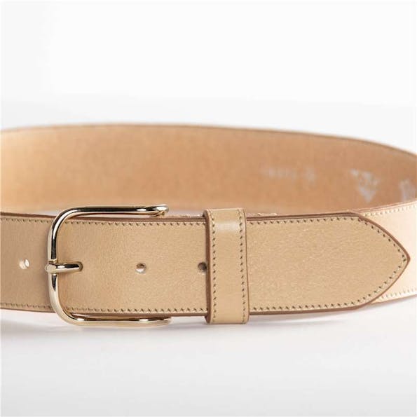 Vano - Beige lederen riem