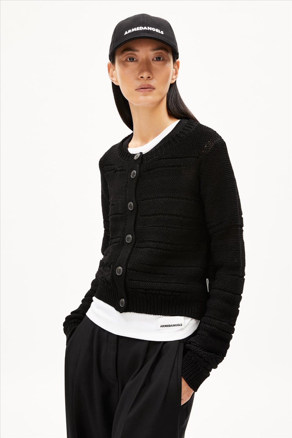 Armed Angels - Zwarte Gilaah cardigan