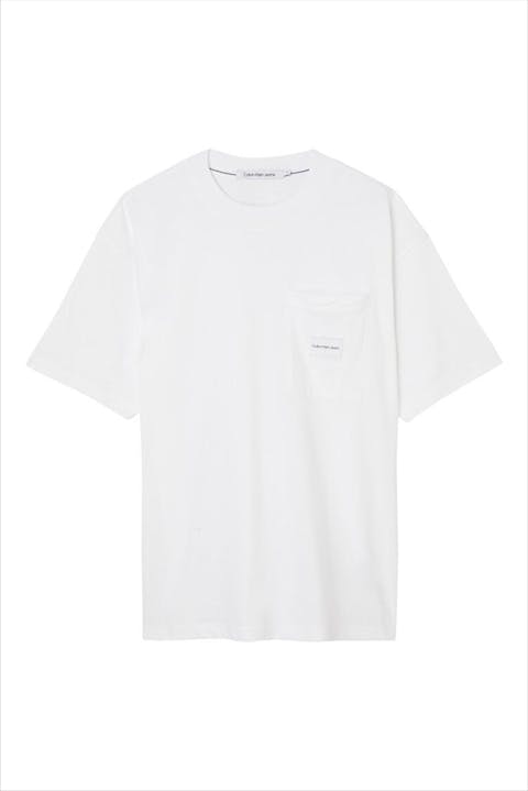 Calvin Klein Jeans - Ecru Logo Patch Pocket T-shirt