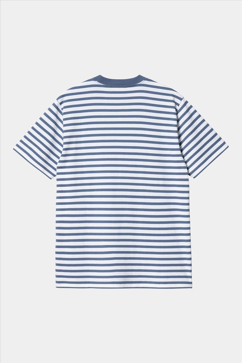 Carhartt WIP - Blauw-Witte Seidler Pocket T-shirt