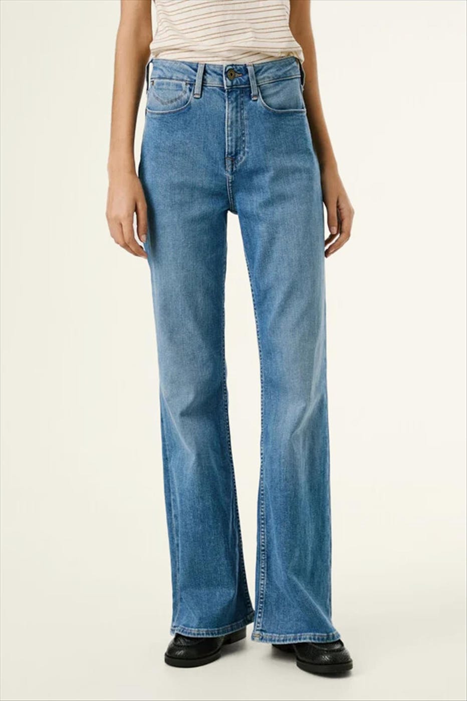 Pepe Jeans London - Blauwe Willa Flare jeans