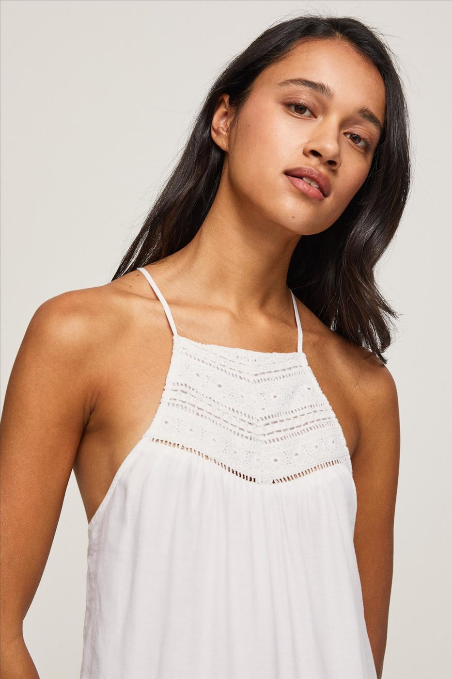 Pepe Jeans London - Wit Pipra kleed