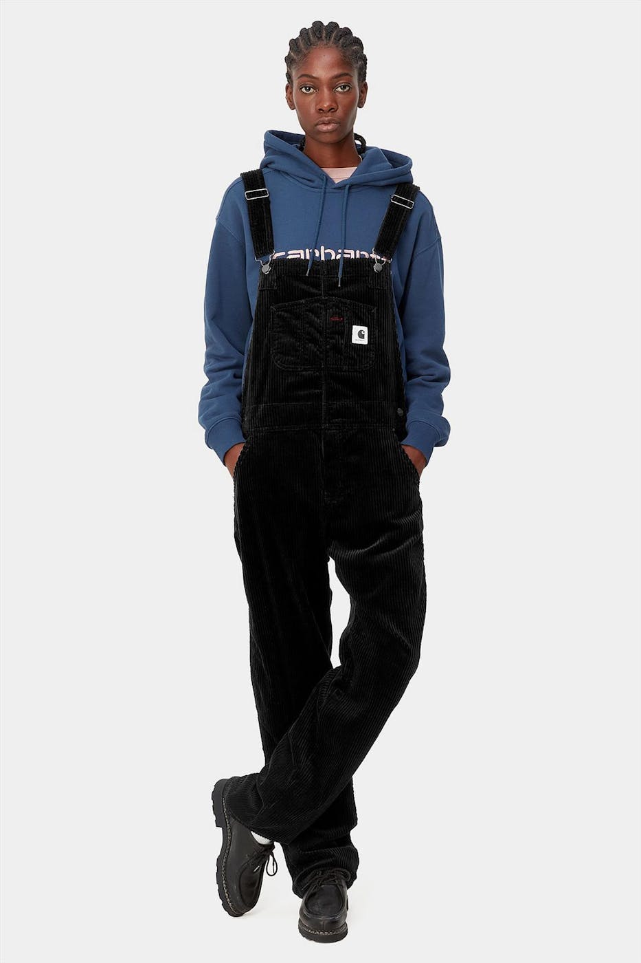 Carhartt WIP - Zwarte Bib salopette