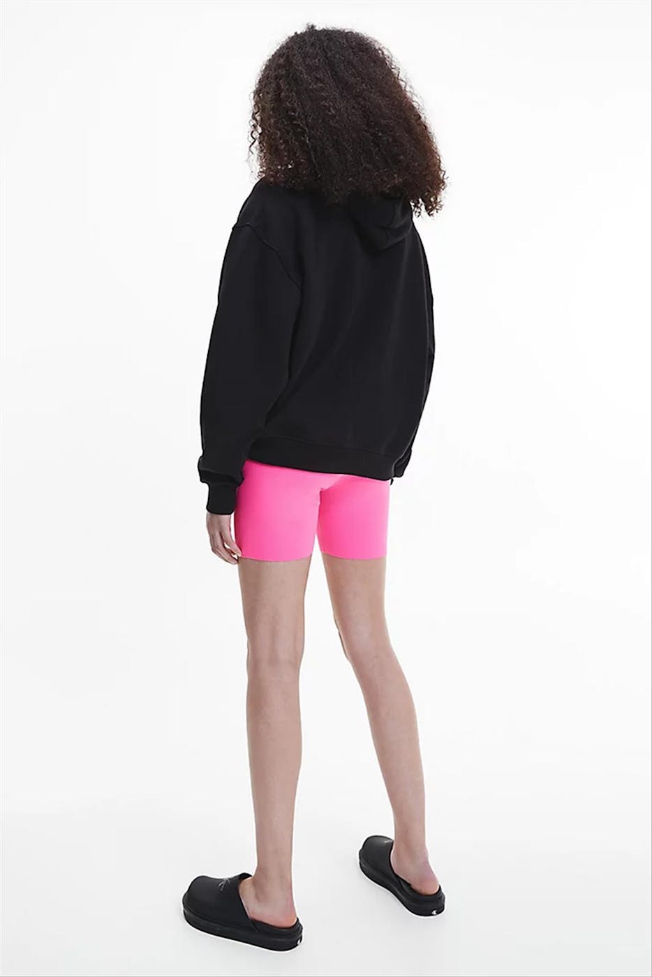 Calvin Klein Jeans - Zwarte Neon Logo hoodie