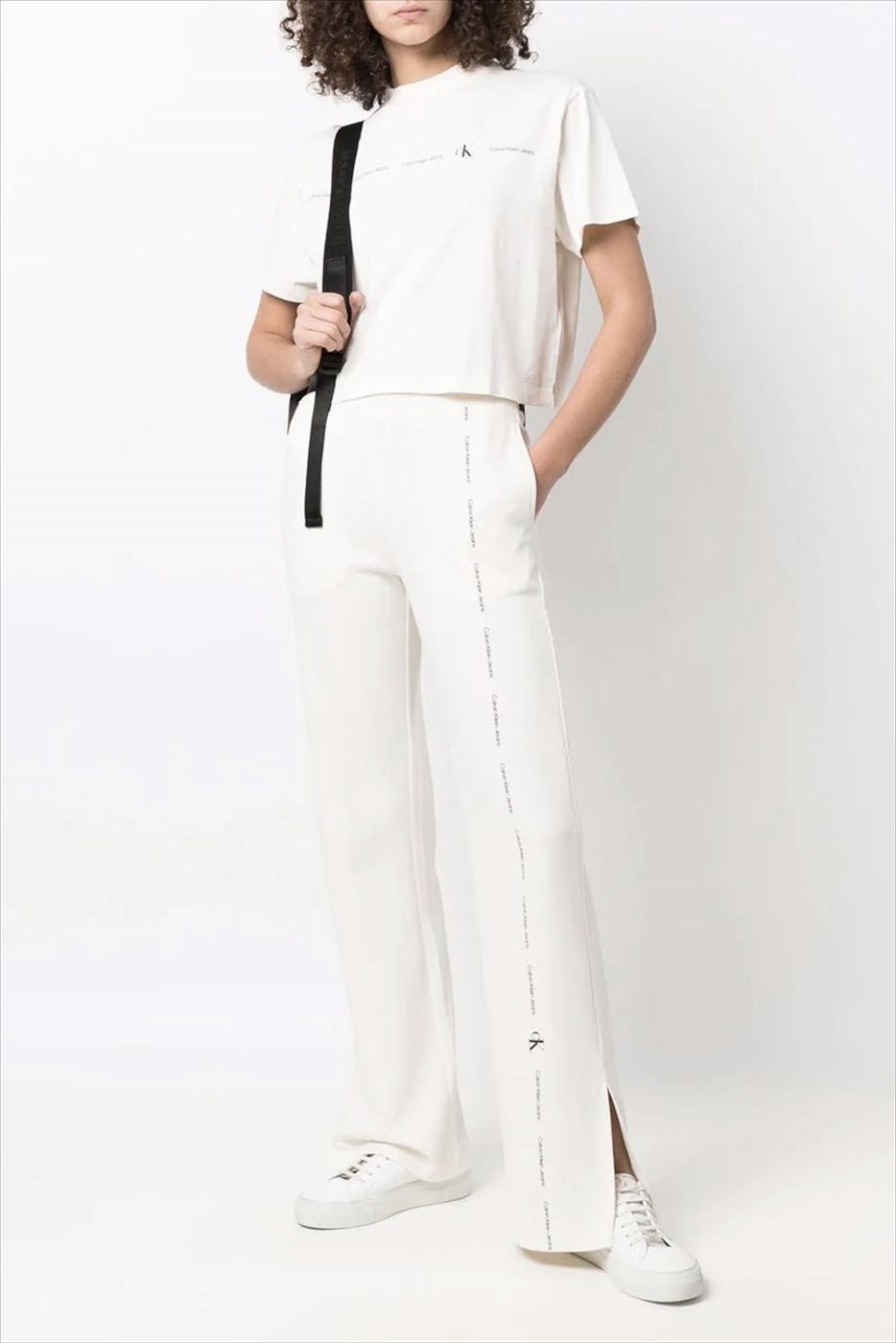 Calvin Klein Jeans - Ecru Repeat Logo Jog sweatpant