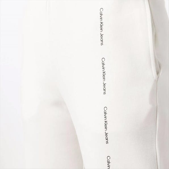 Calvin Klein Jeans - Ecru Repeat Logo Jog sweatpant