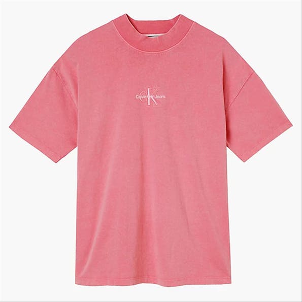 Calvin Klein Jeans - Roze Monogram Washed Boyfriend T-shirt