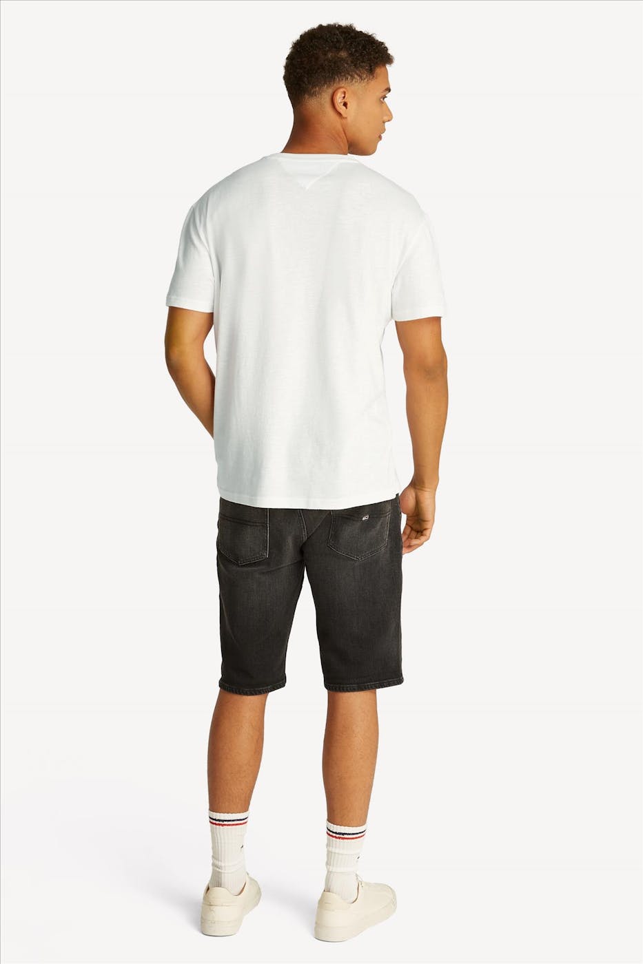 Tommy Jeans - Ecru Graphic Slub T-shirt