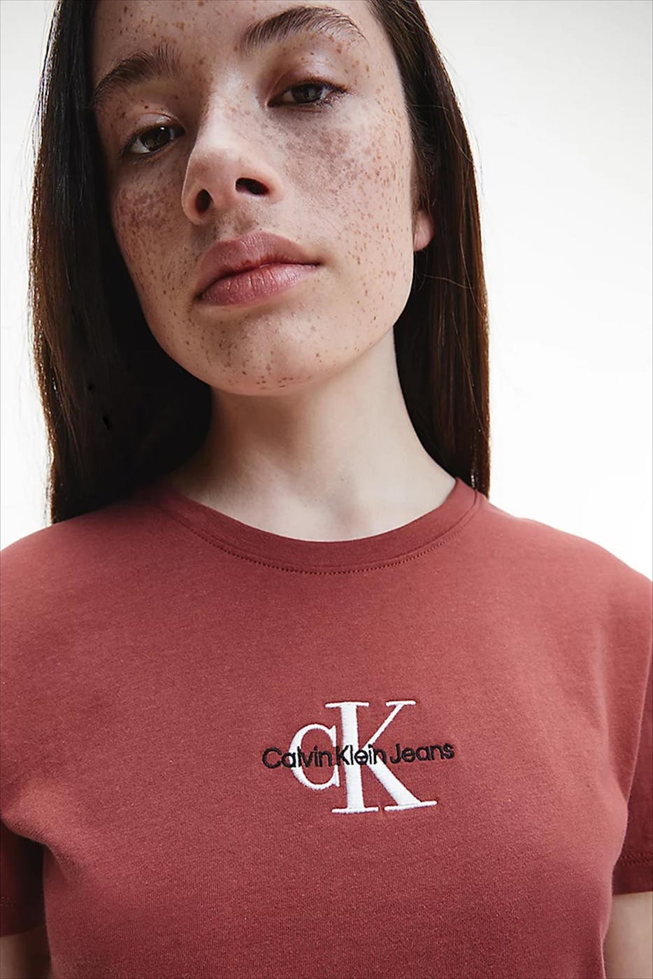 Calvin Klein Jeans - Bordeaux Logo T-shirt