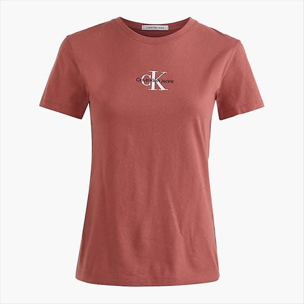 Calvin Klein Jeans - Bordeaux Logo T-shirt