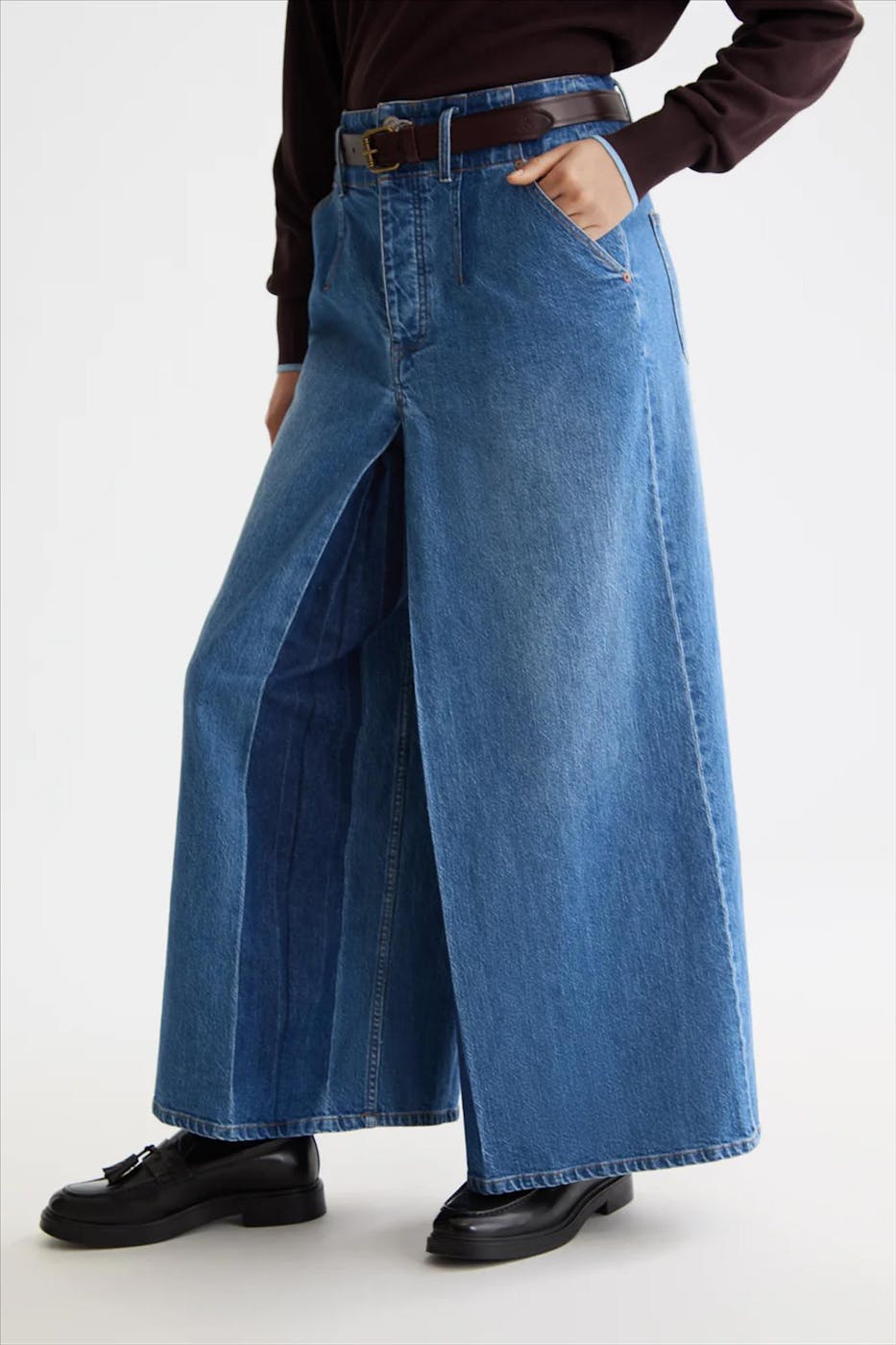 Scotch & Soda - Blauwe The Wave wide jeans