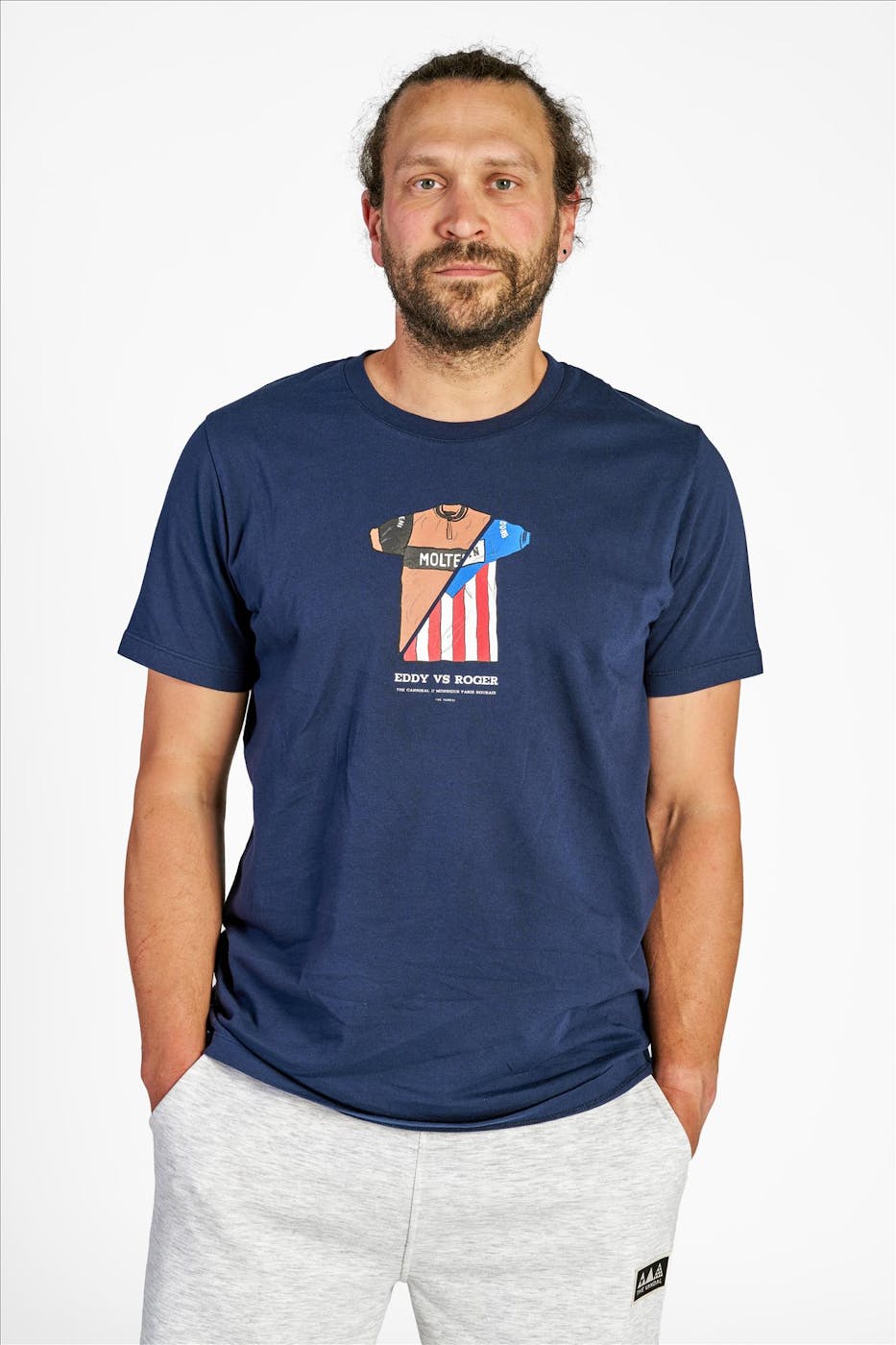 VANDAL - Donkerblauwe Eddy vs Roger T-shirt