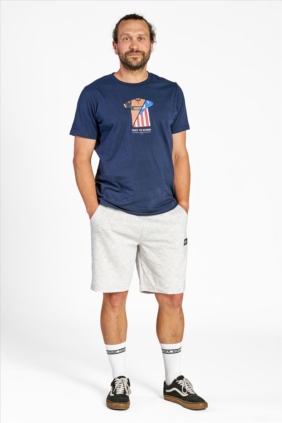 VANDAL - Donkerblauwe Eddy vs Roger T-shirt