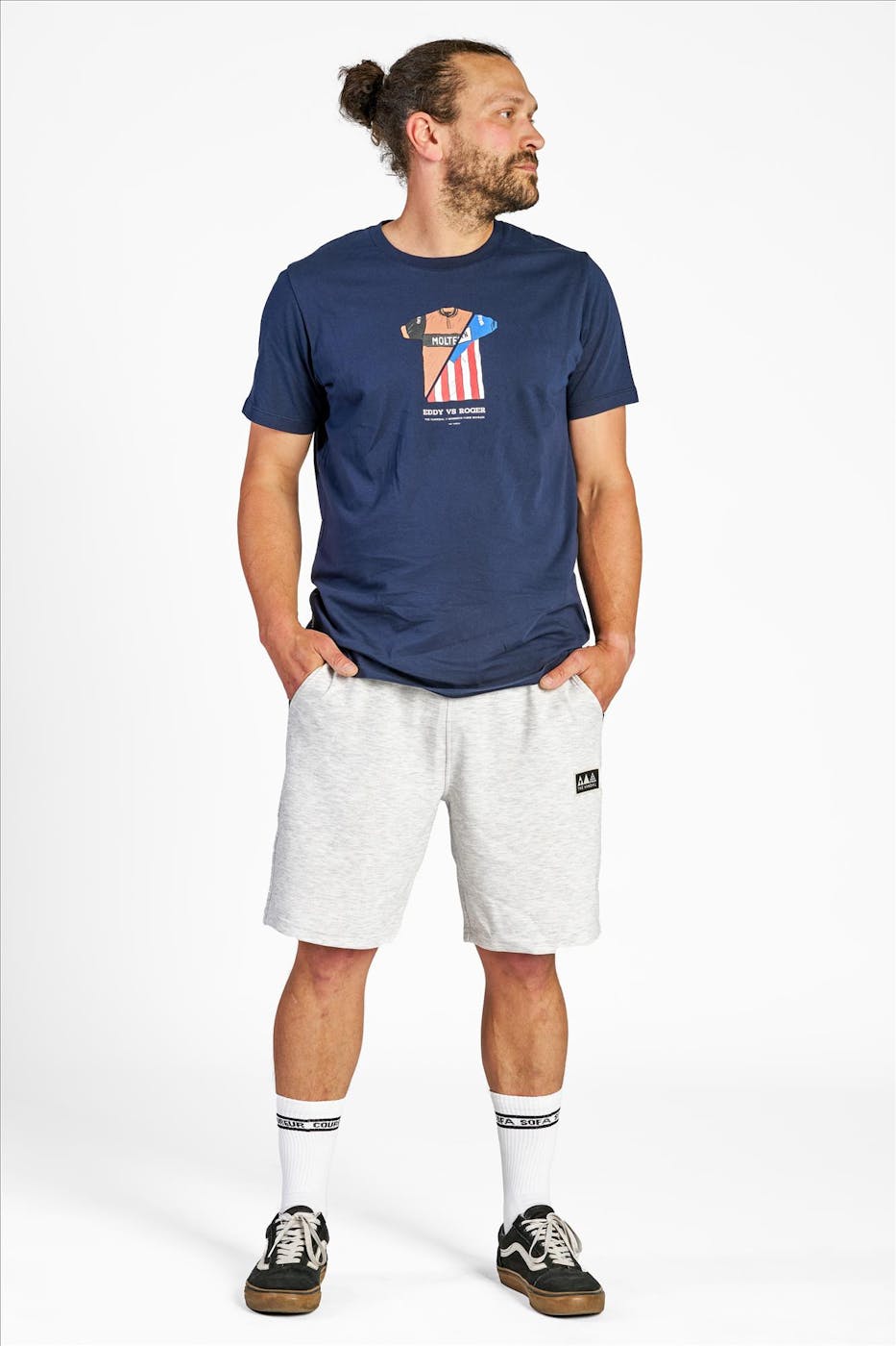 VANDAL - Donkerblauwe Eddy vs Roger T-shirt