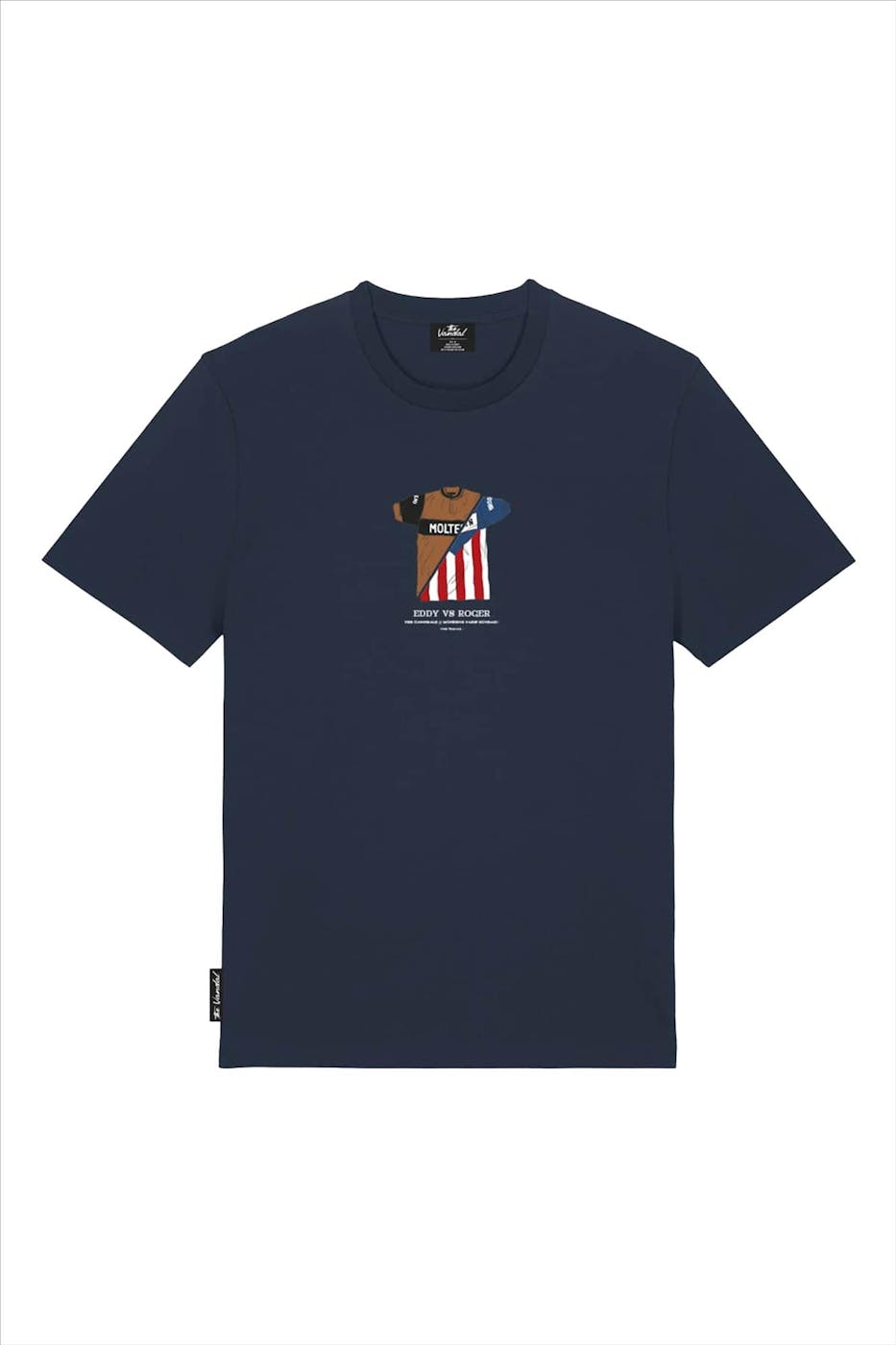 VANDAL - Donkerblauwe Eddy vs Roger T-shirt