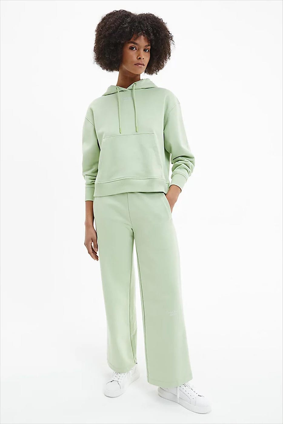 Calvin Klein Jeans - Groene Logo hoodie