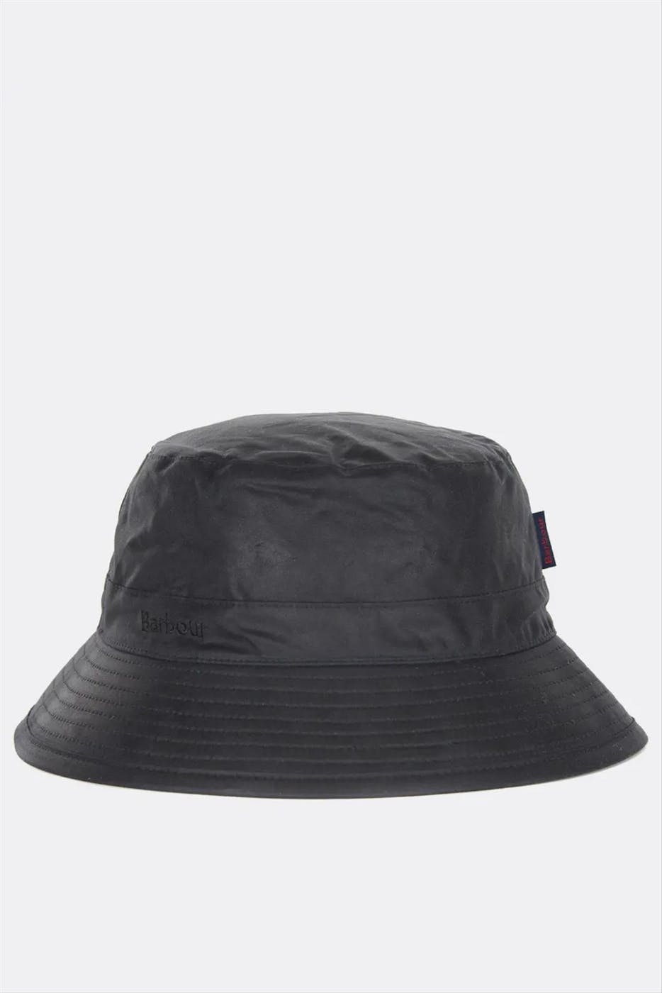 Barbour - Donkerblauwe Waxed bucket hat