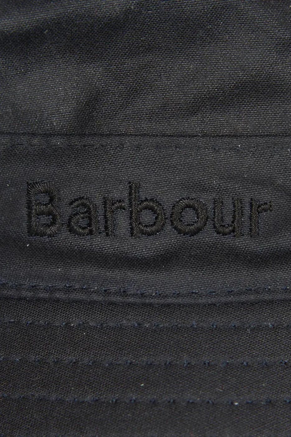 Barbour - Donkerblauwe Waxed bucket hat