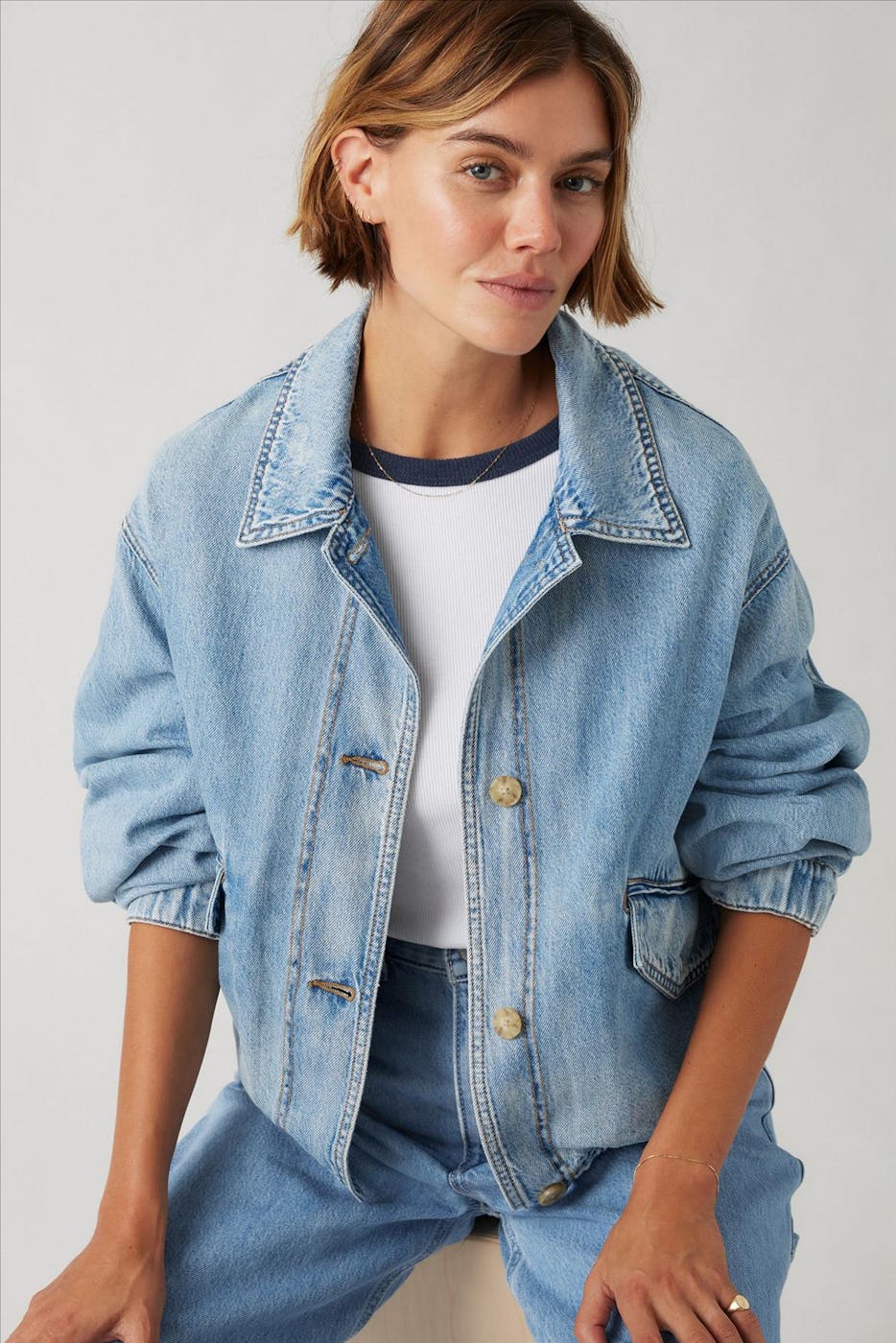 Levi's - Blauwe Janis Utility jeansjas
