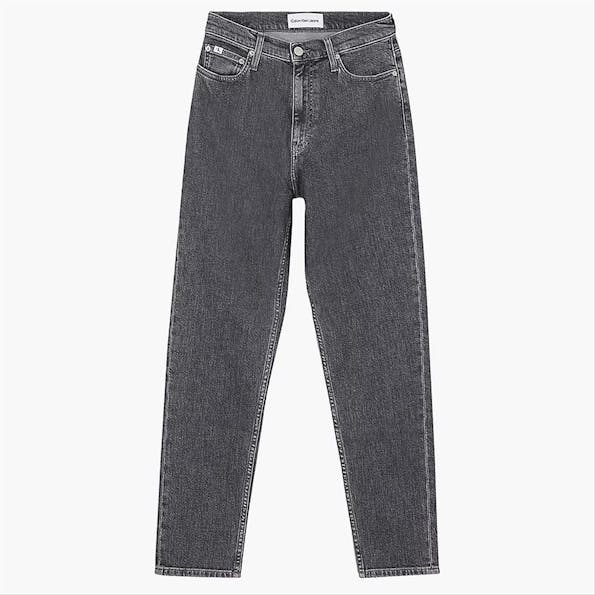 Calvin Klein Jeans - Donkergrijze Tapered Mom jeans