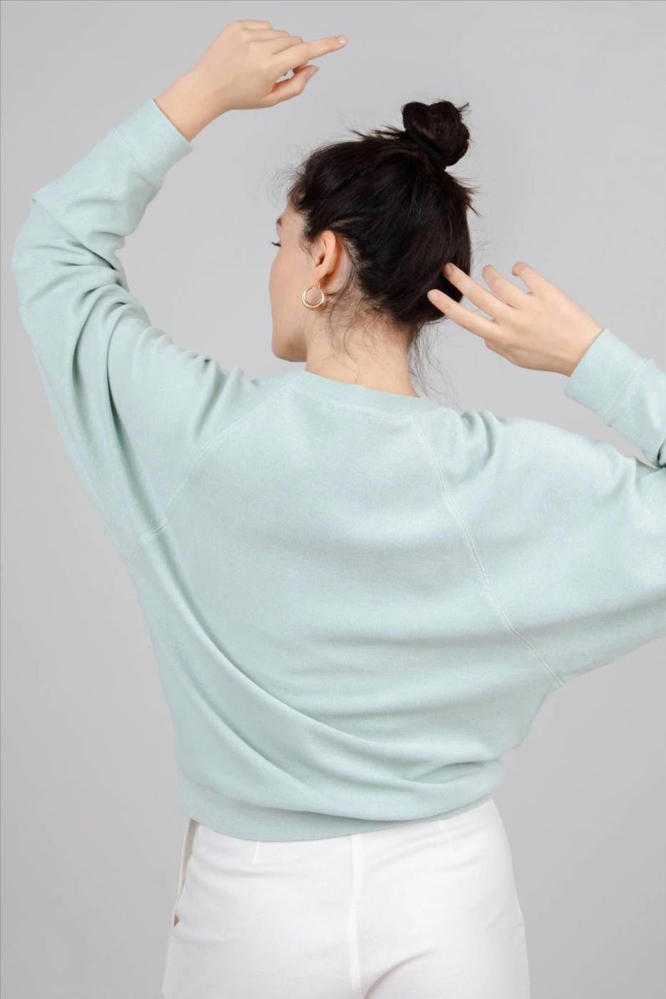 Brava - Muntgroene Raglan sweater