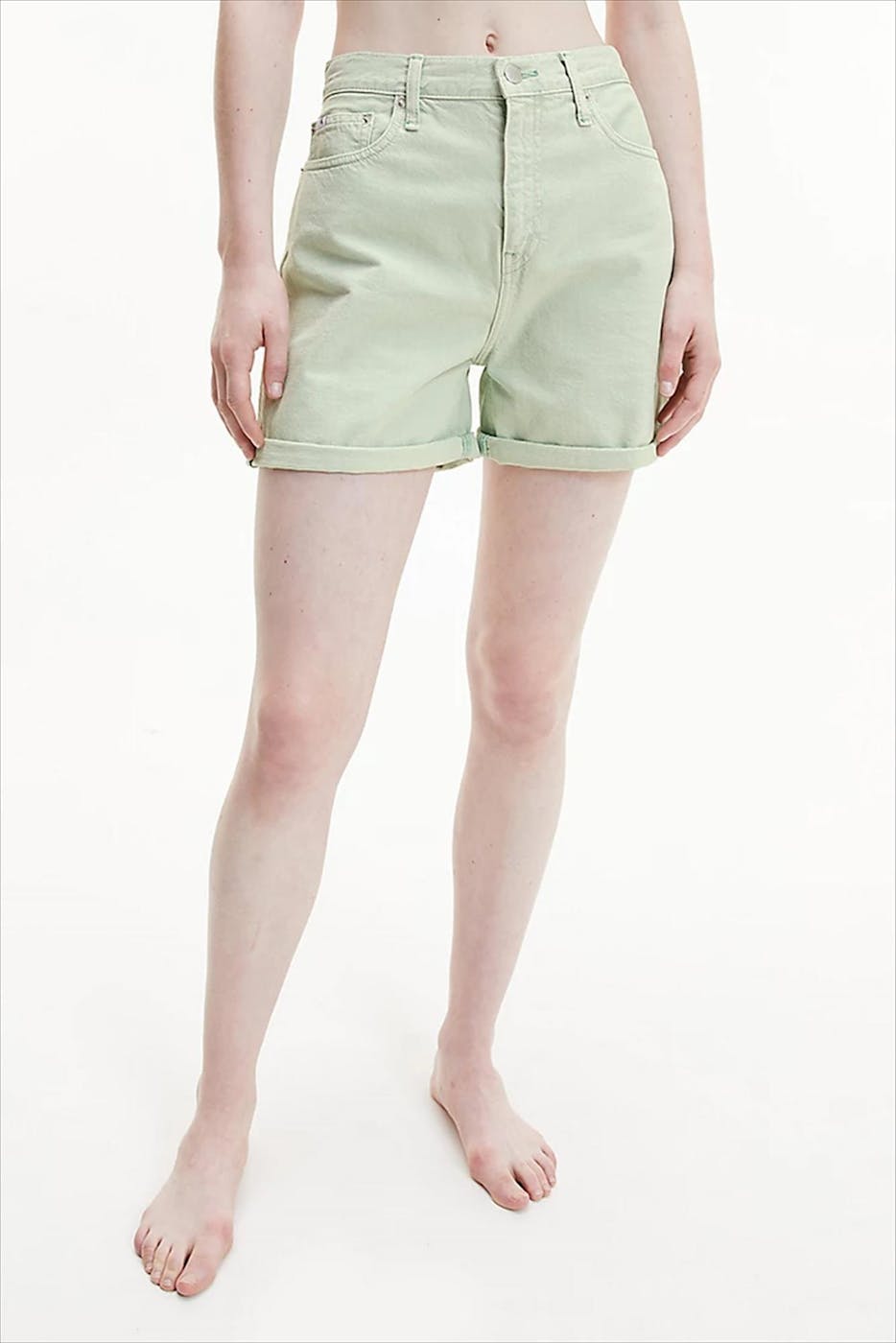Calvin Klein Jeans - Lichtgroene Mom short