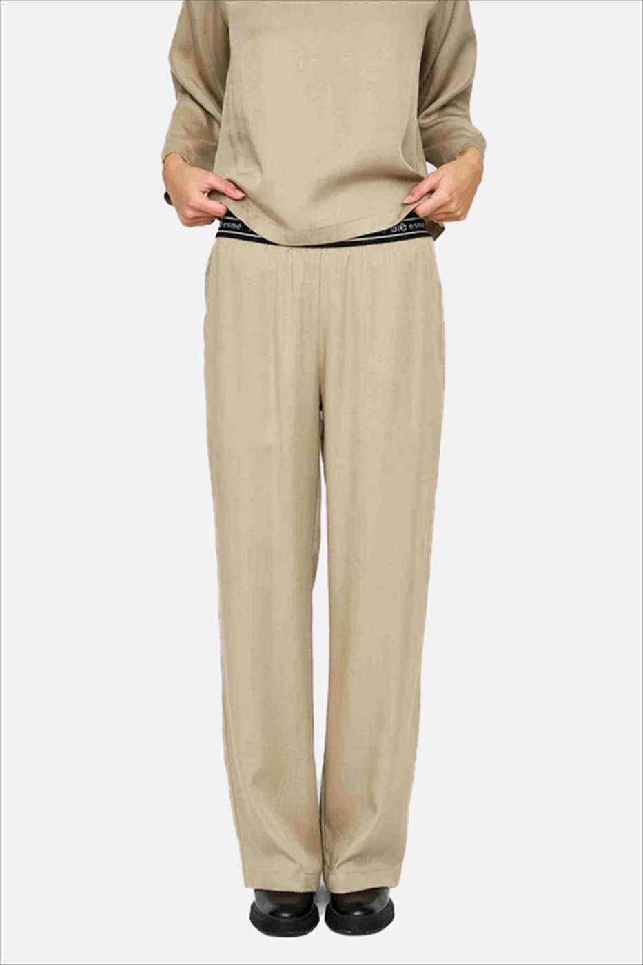 esmé studios - Beige Vera broek
