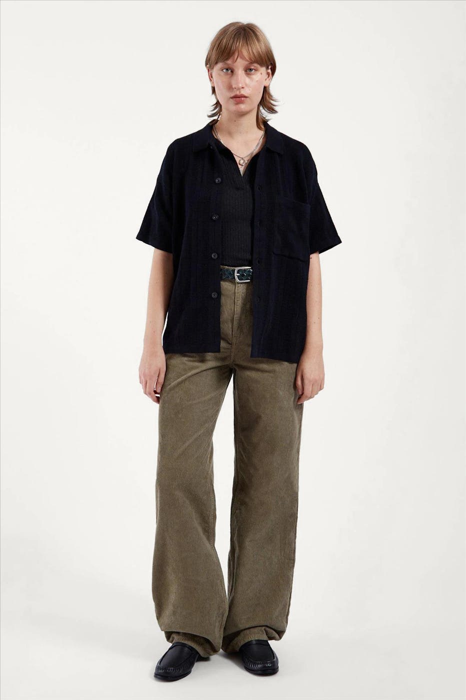 Dr. Denim - Zwart-Roeste Echo straight jeans