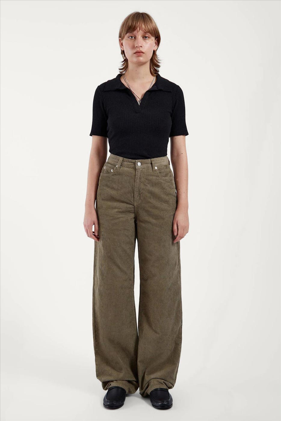 Dr. Denim - Zwart-Roeste Echo straight jeans