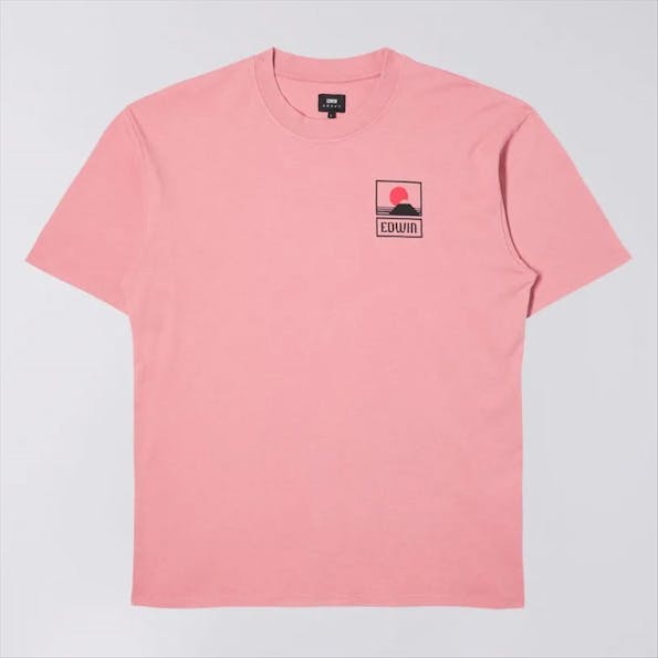 Edwin - Koraalrode Sunset On Mount Fuji T-shirt