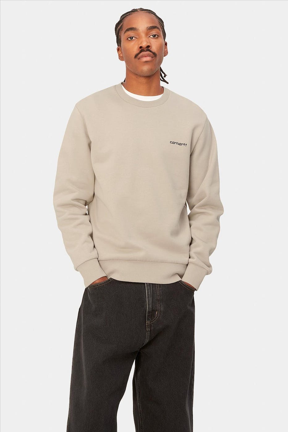 Carhartt WIP - Beige Script Embroidery sweater