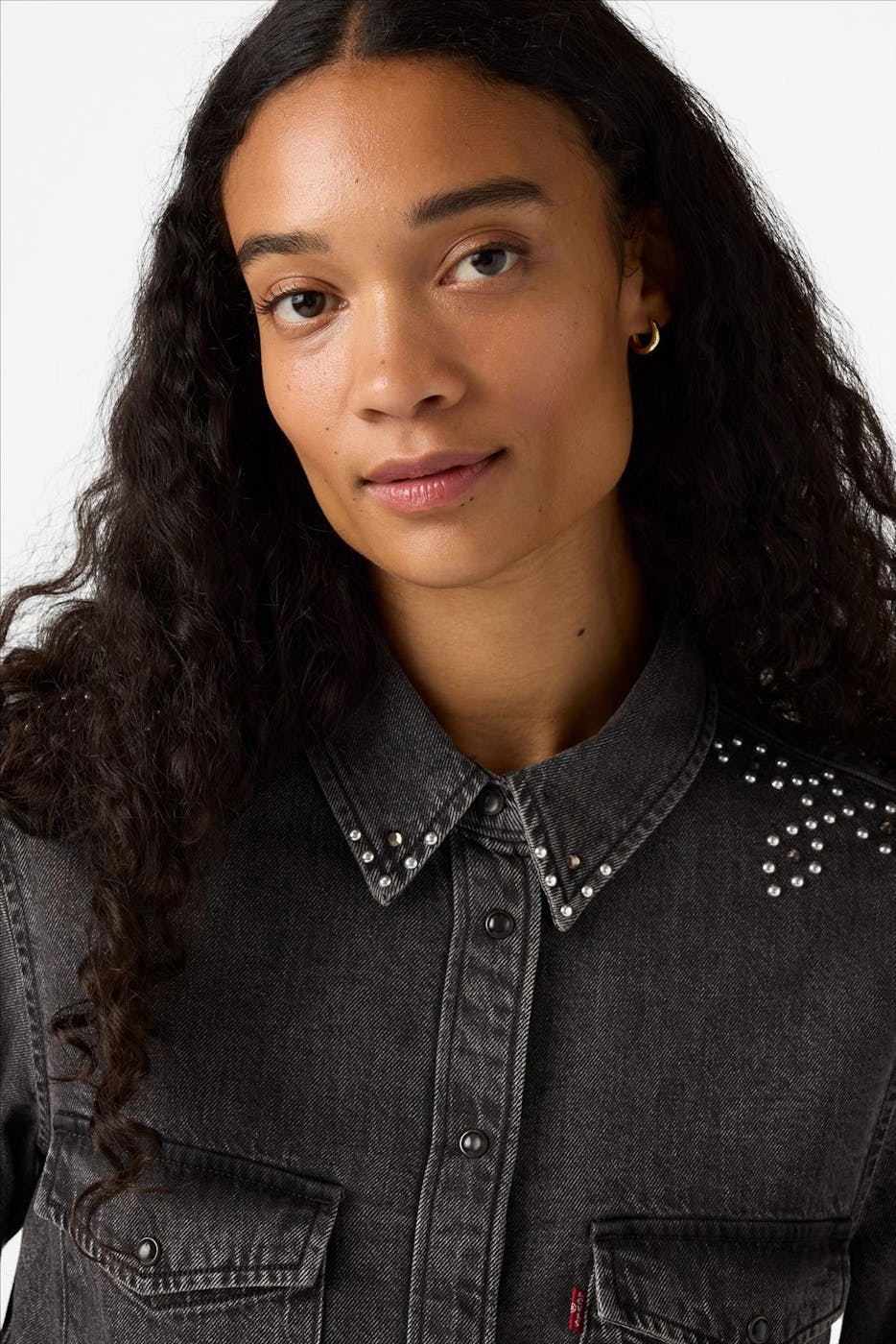 Levi's - Zwart Essential Western jeanshemd