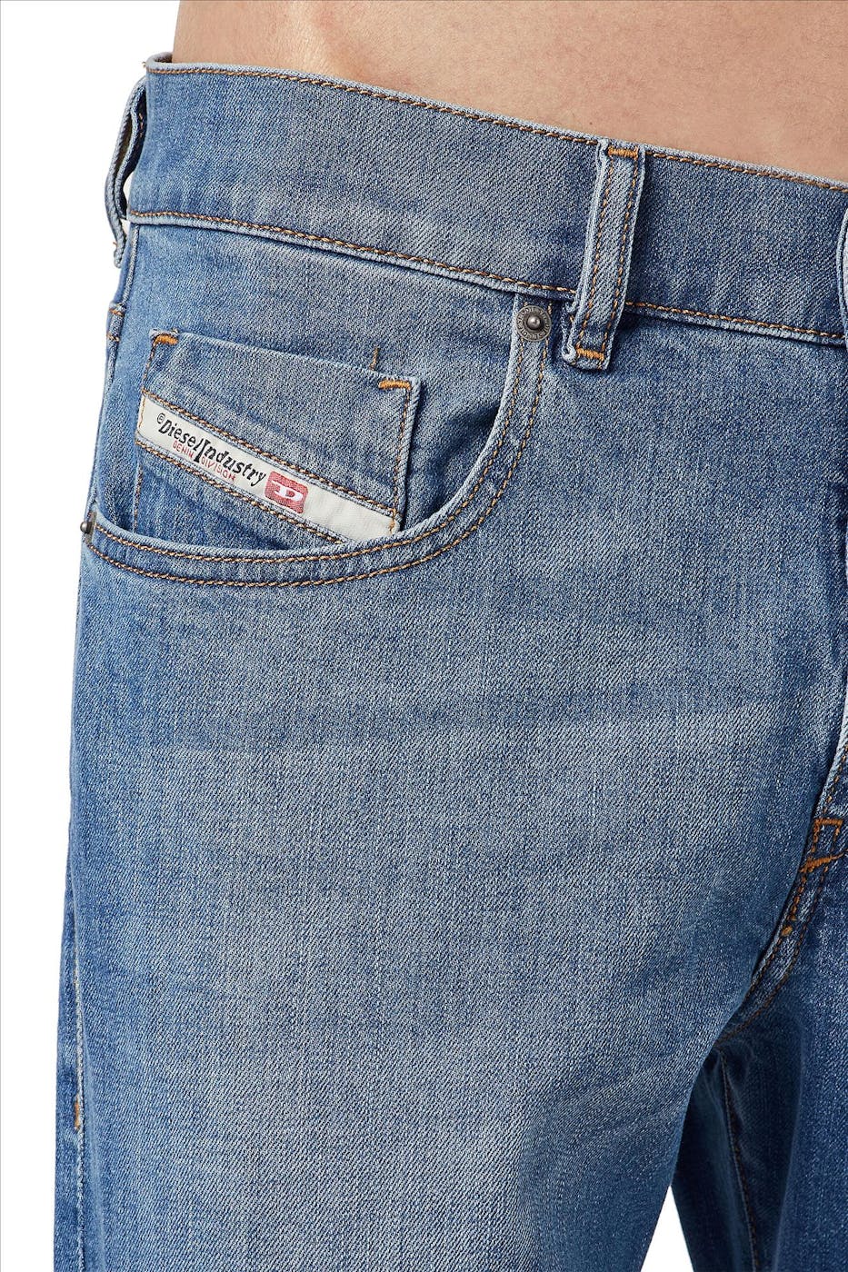 Diesel - Grijsblauwe D-Strukt slim jeans