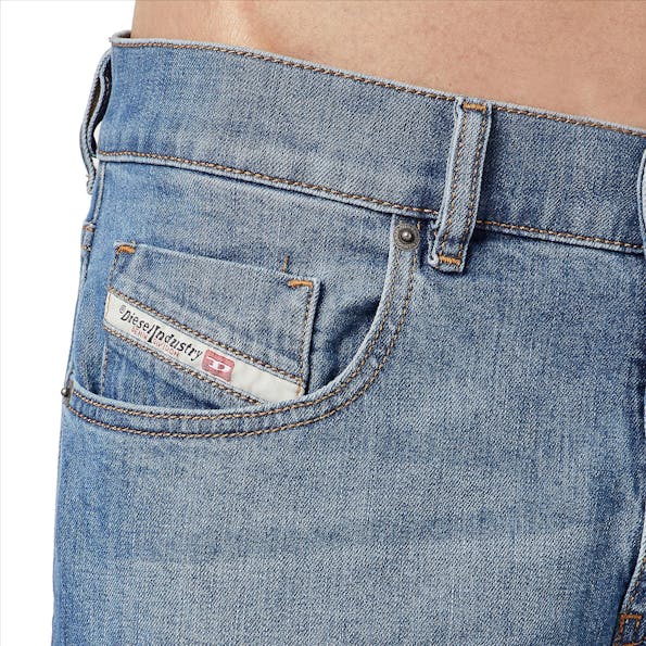 Diesel - Grijsblauwe D-Strukt slim jeans