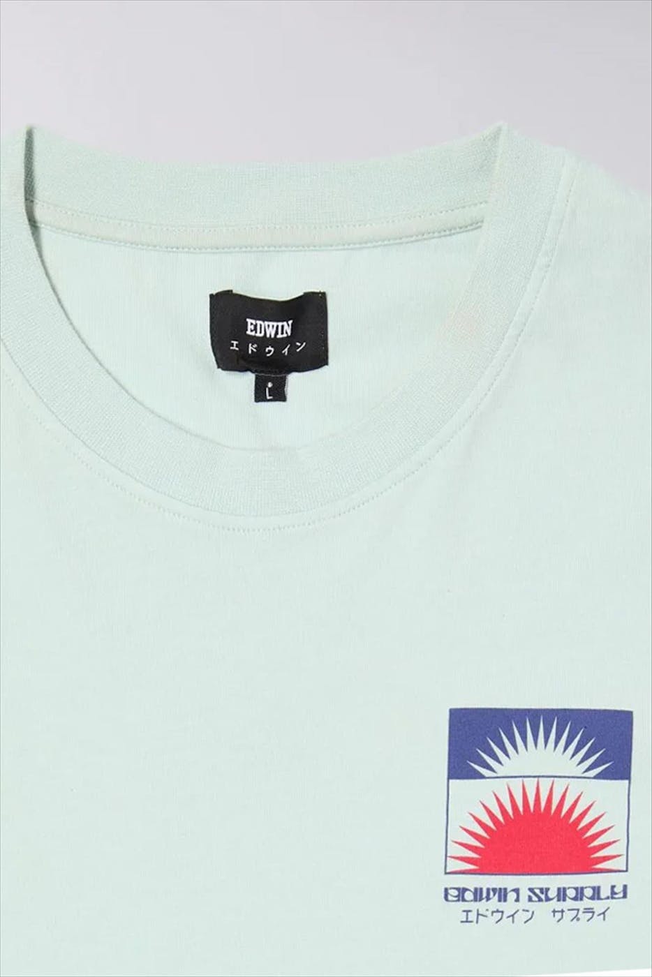 Edwin - Lichtgroene Ippan T-shirt