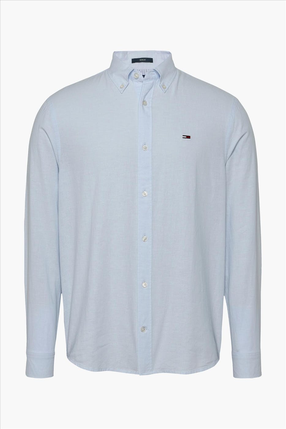 Tommy Jeans - Lichtblauw Linen Blend hemd