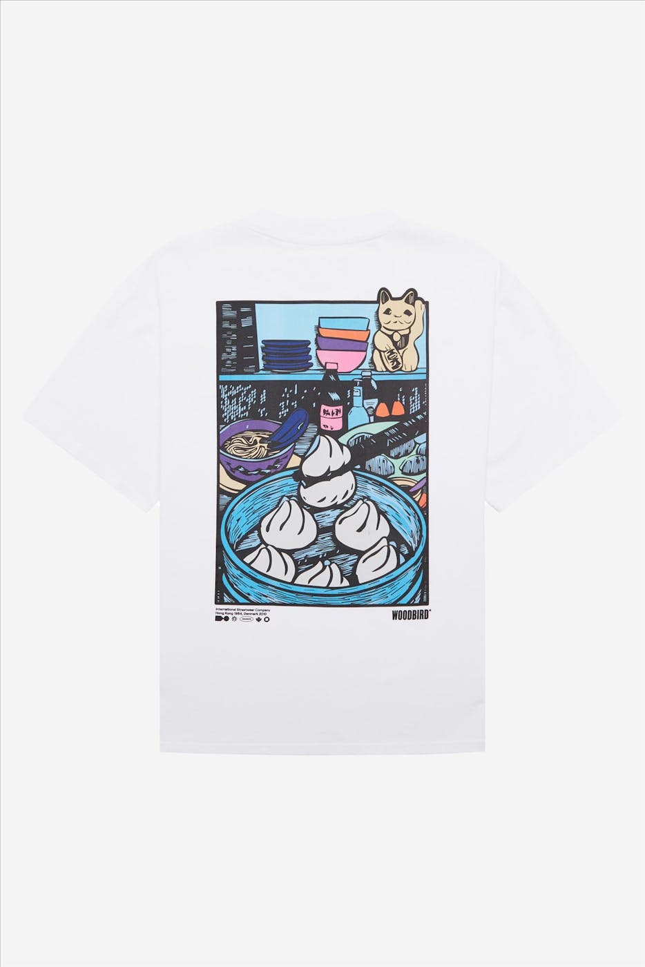 WOODBIRD - Witte Baine Dimsum T-shirt