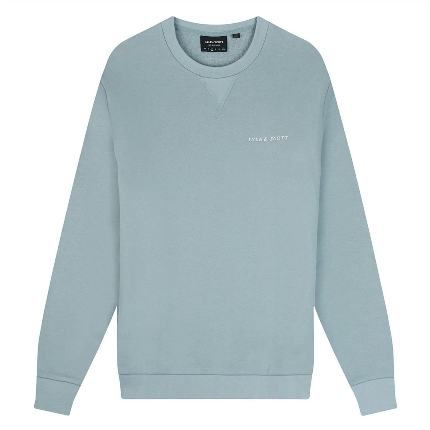 Lyle & Scott - Lichtblauwe Embroidered sweater