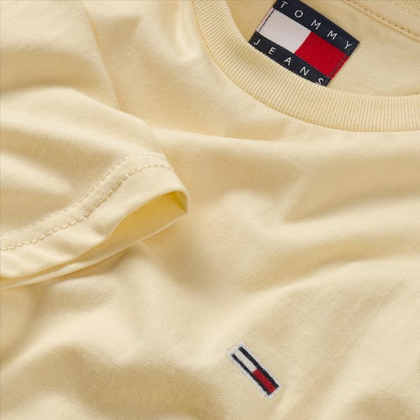 Tommy Jeans - Gele Jaspe T-shirt