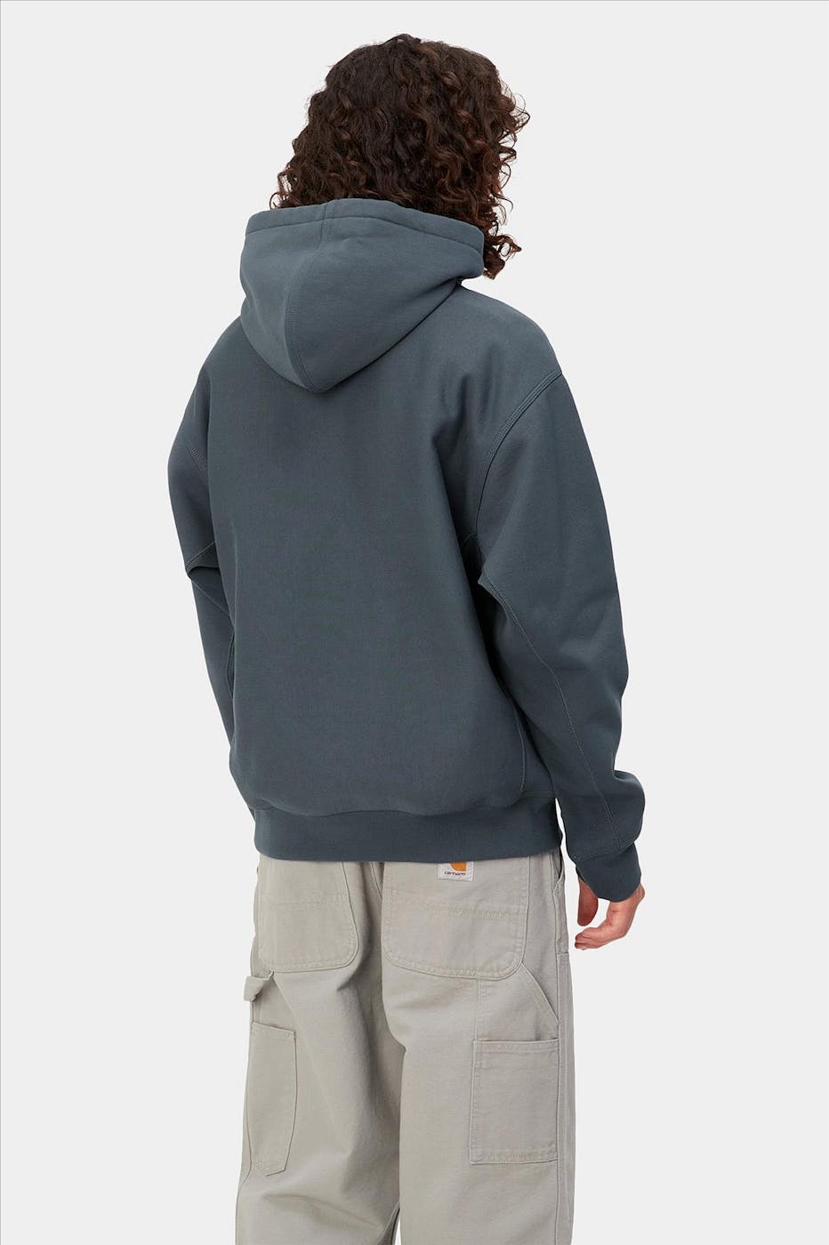 Carhartt WIP - Donkerblauwe American Script hoodie