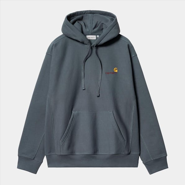 Carhartt WIP - Donkerblauwe American Script hoodie