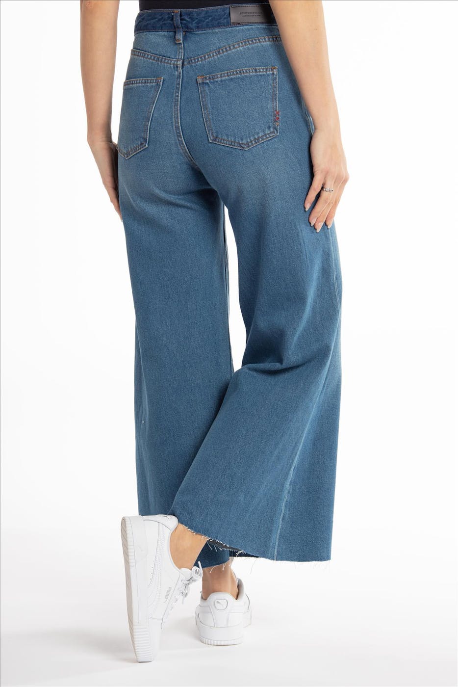 Scotch & Soda - Blauwe high waist flared jeans